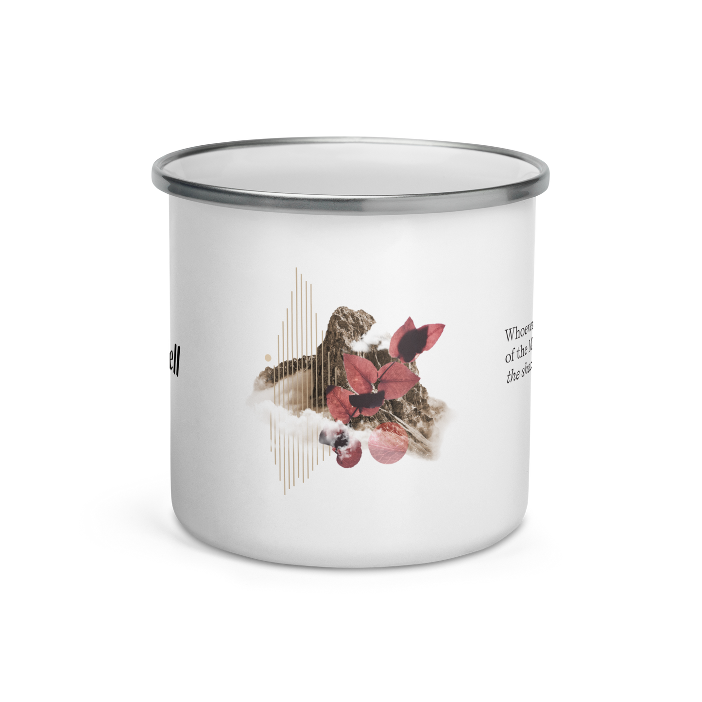 White Enamel Mug - Psalm 91:1