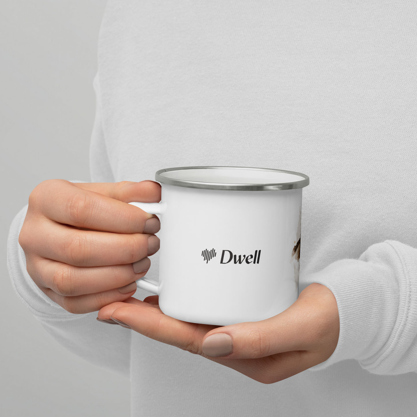 White Enamel Mug - Psalm 91:1