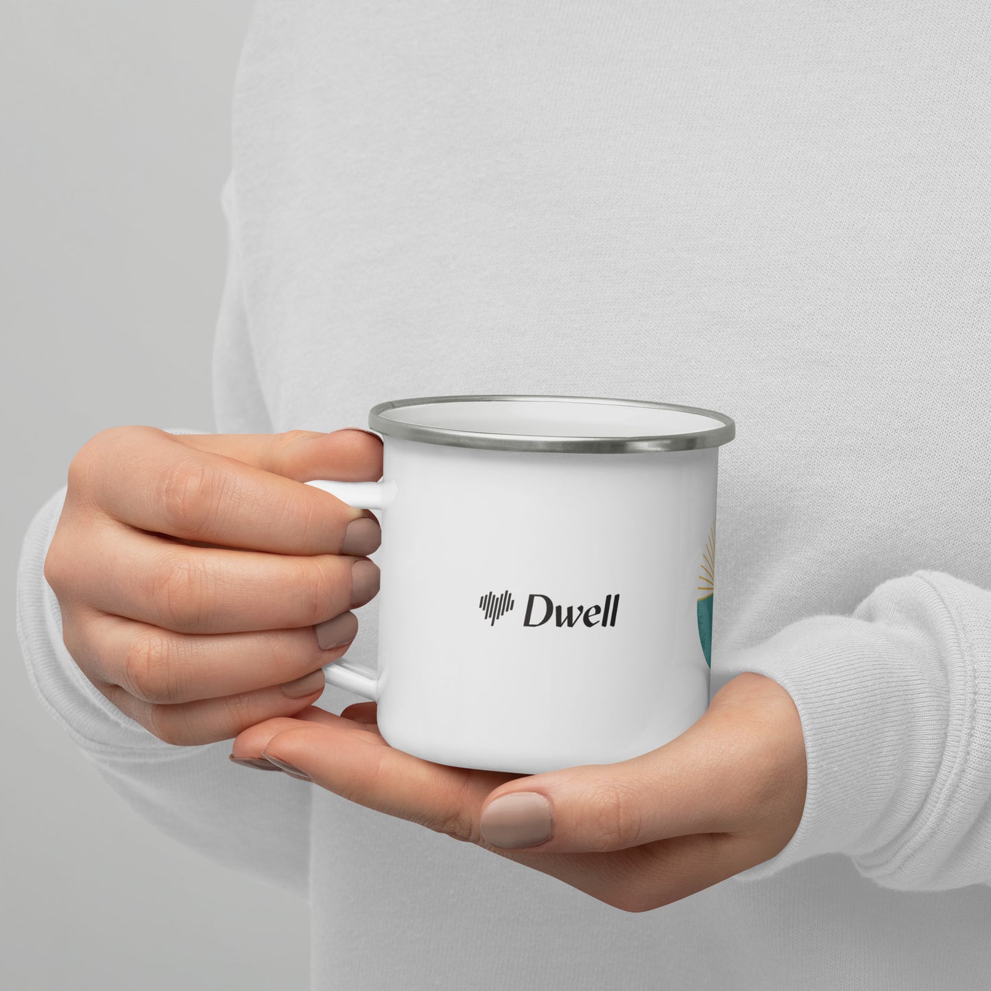 White Enamel Mug - Psalm 23:6