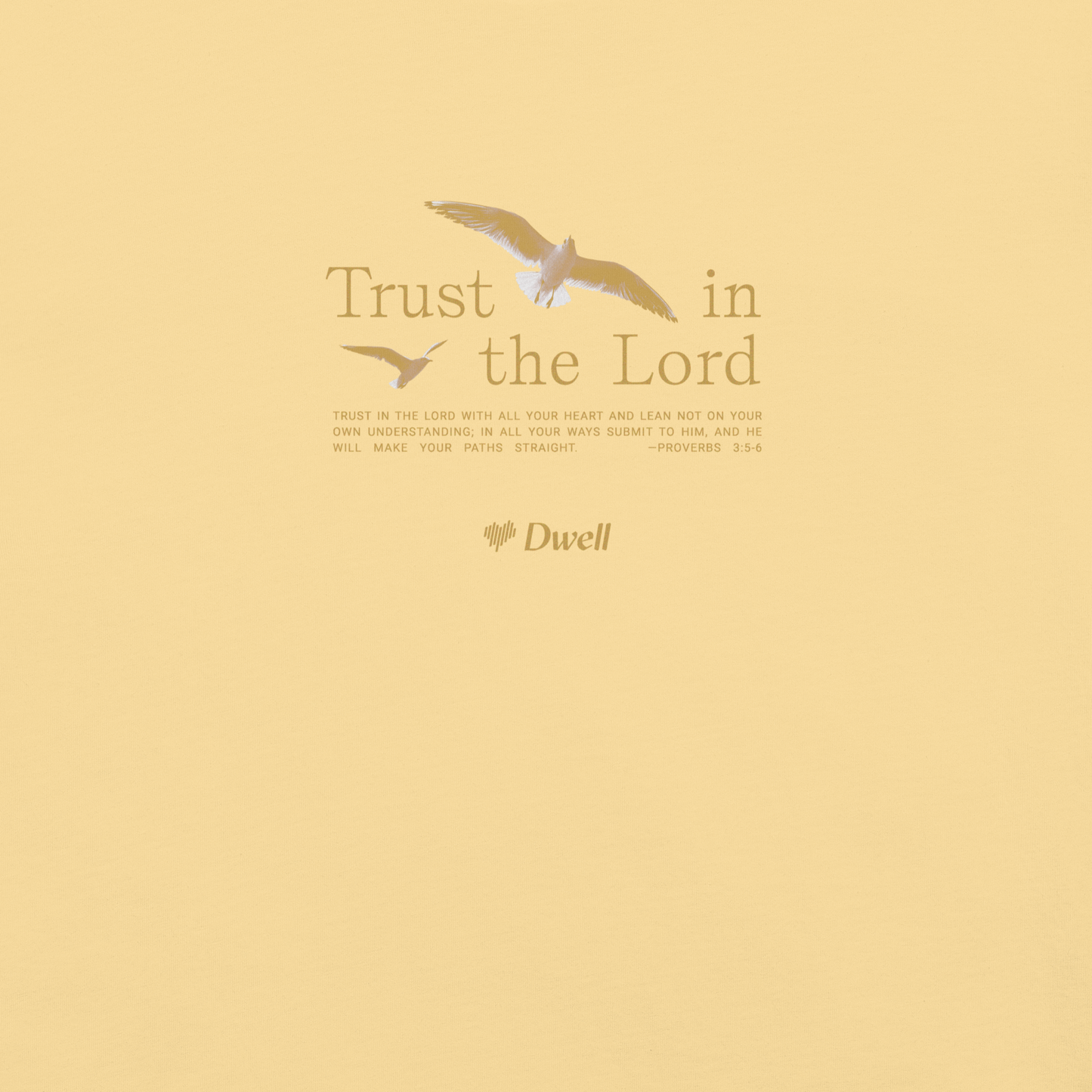 Comfort Colors Unisex T-Shirt - Proverbs 3:5-6 in Sunshine Yellow