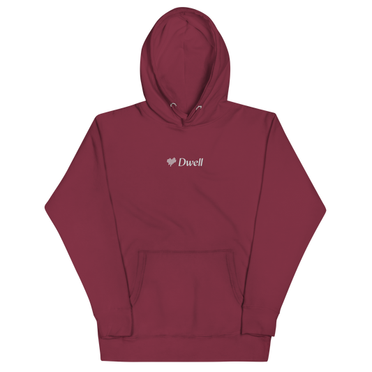Hoodie - Embroidered White Logo