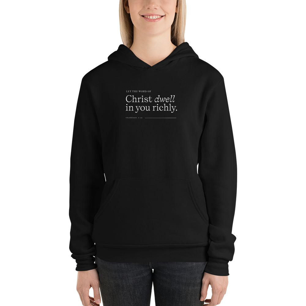 Black Hoodie - Colossians 3:16